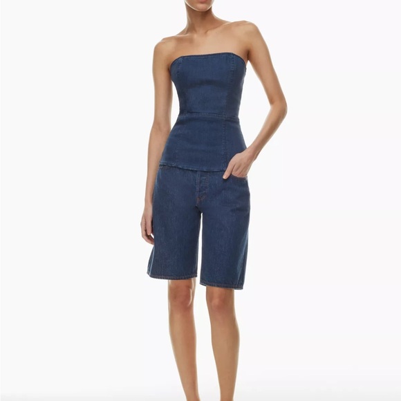 Aritzia Denim Forum 90s Denim Tube Top - Picture 5 of 9
